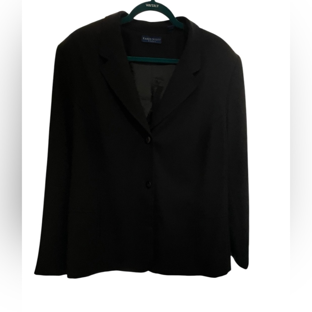 Karen Scott Classic Black Women's Blazer Size 22W
